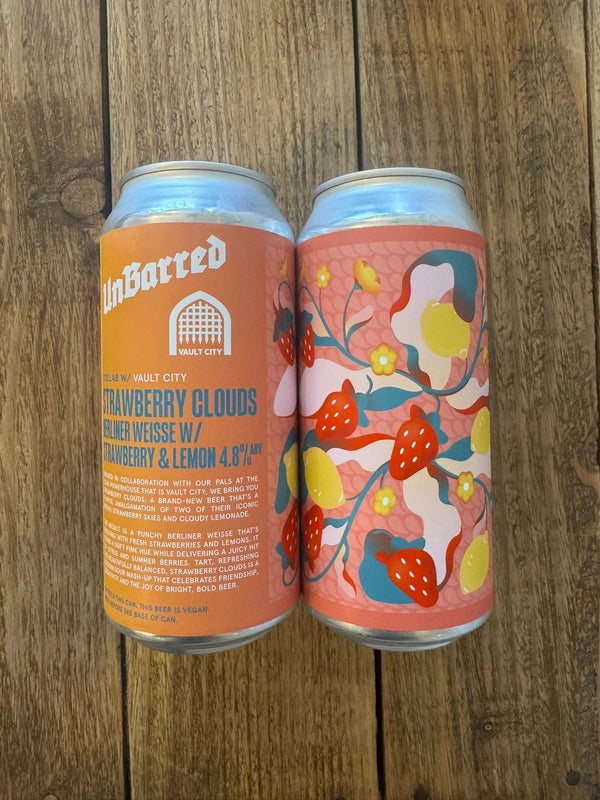 Unbarred Brewery x Vault City | Strawberry Clouds | Fruied Sour