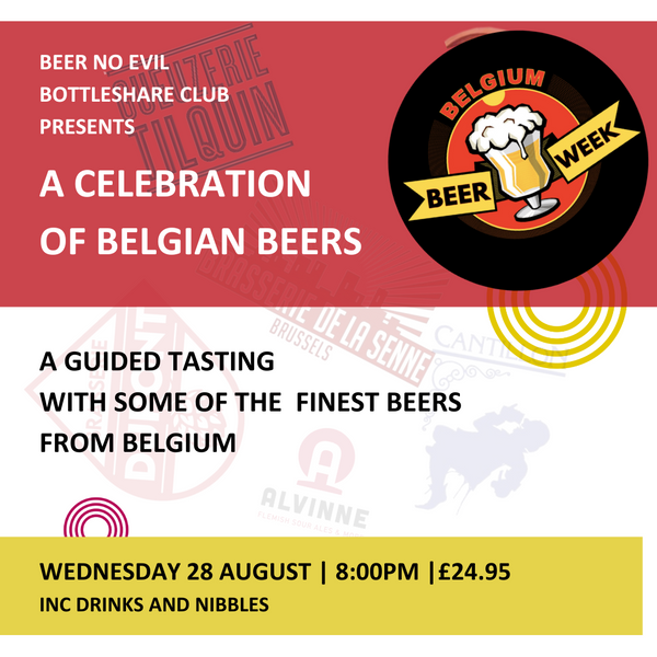 Bottleshare Club Belgium Beer Week Special |  Weds 27 August 2025 | 8:00pm