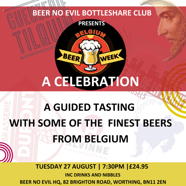 Bottleshare Club Belgium Beer Week Special |  Tues 27 August 2024 | 7:30pm