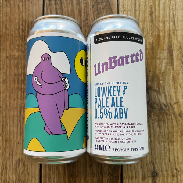 Unbarred Brewery | Low Key | Alcohol Free