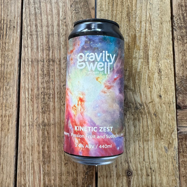 Gravity Well Brewing | Kinetic Zest - Strawberry, Passion Fruit and Sudachi Lime Sour | Fruited Sour